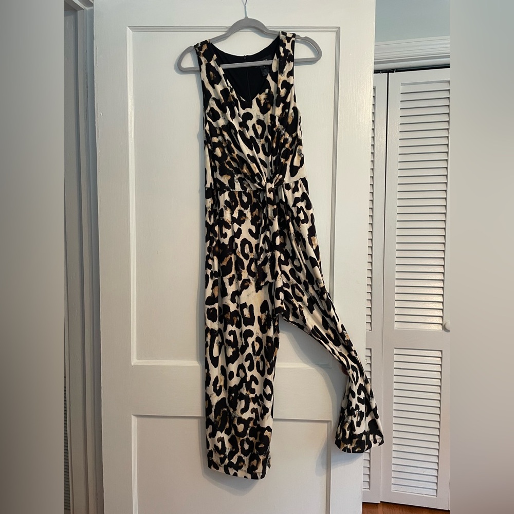 Karen Kane animal print jumpsuit